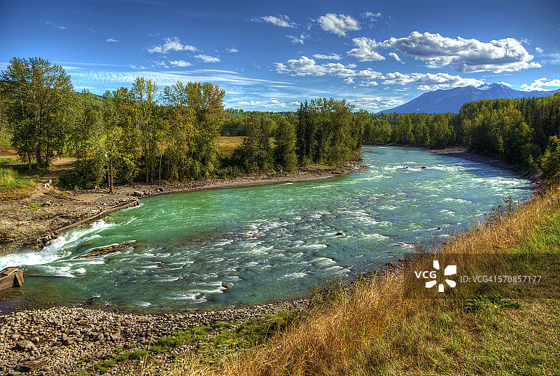 斯基纳河的色彩图片素材