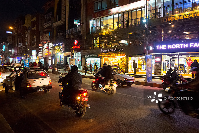 尼泊尔加德满都泰米尔区图片素材