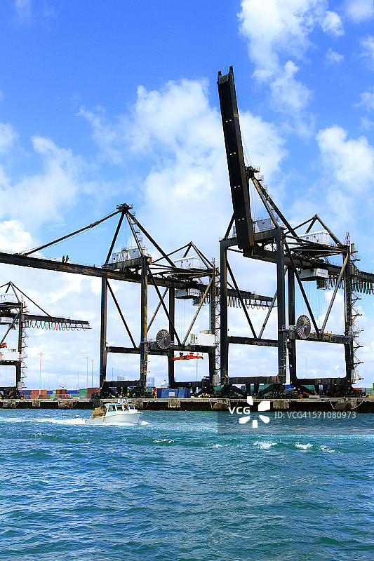 美国佛罗里达州迈阿密港口景观图片素材