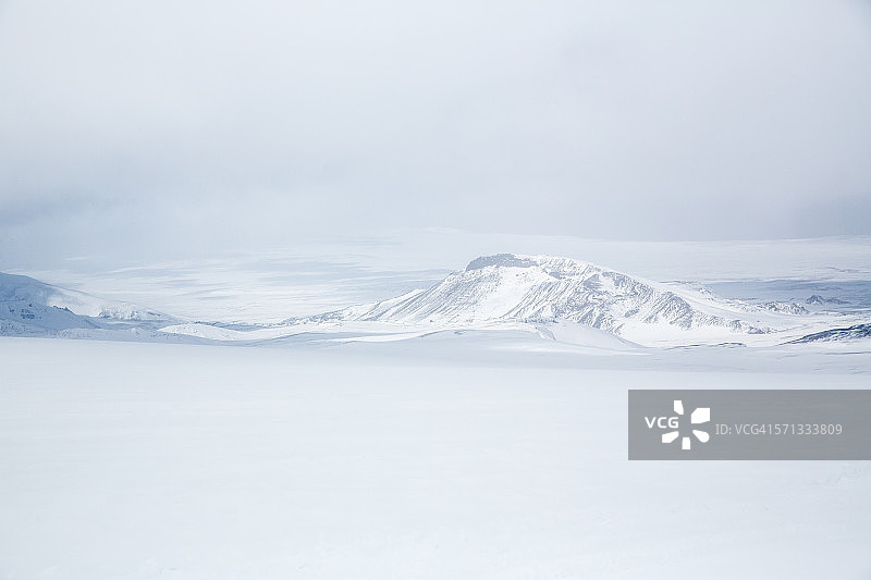 胡萨费尔附近的朗格冰川，冰岛图片素材