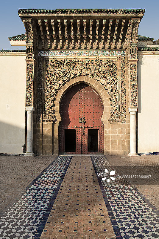 摩洛哥梅克内斯，穆莱·伊斯梅尔陵墓图片素材