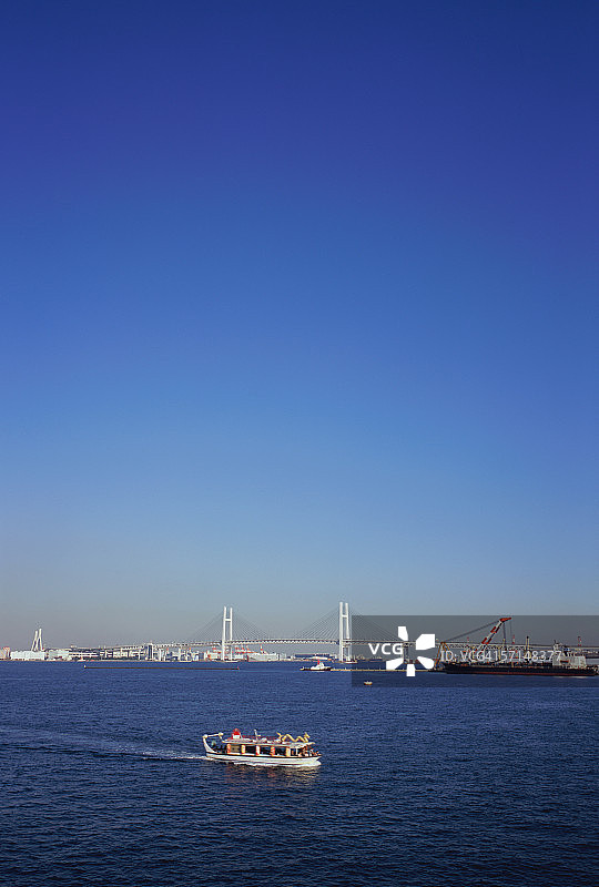 日本横滨海湾大桥图片素材