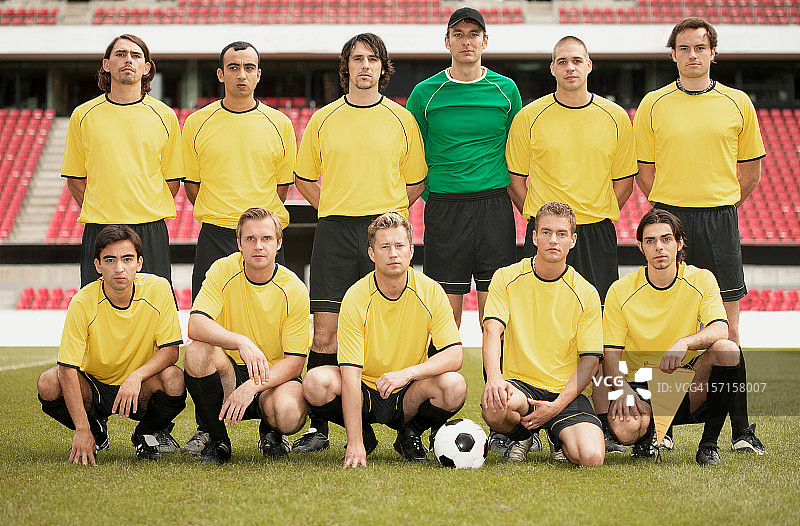 黄色足球队图片素材