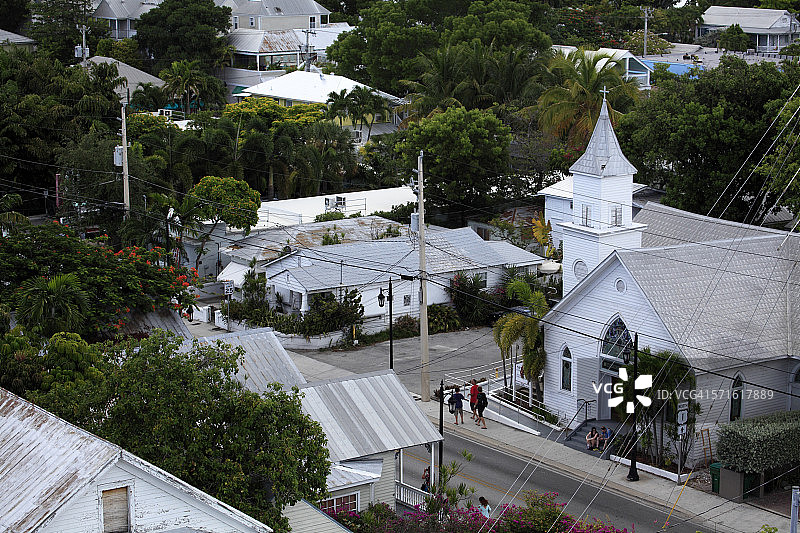 纽曼联合卫理公会教堂航拍景观图片素材