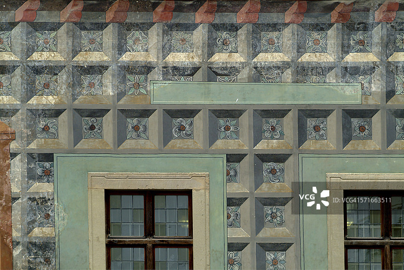 斯洛伐克莱沃察的装饰外墙图片素材