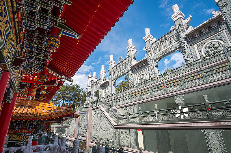 中国台湾日月潭文武庙图片素材