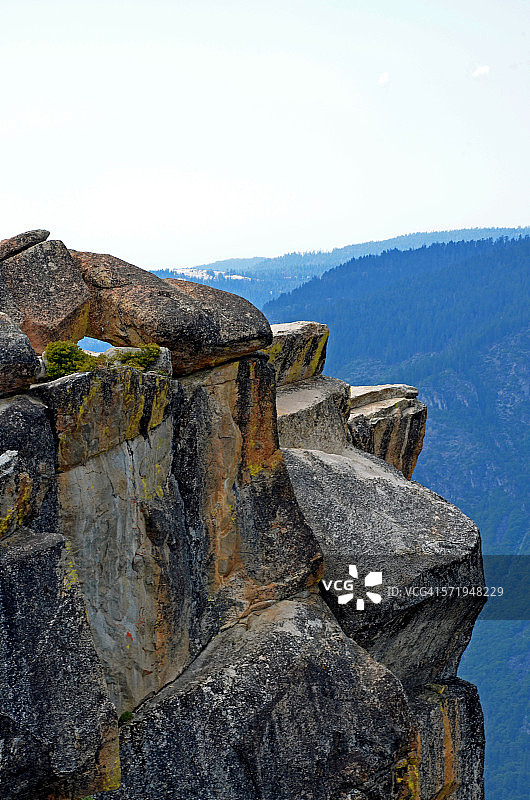 优胜美地国家公园塔夫脱点的岩石露头图片素材