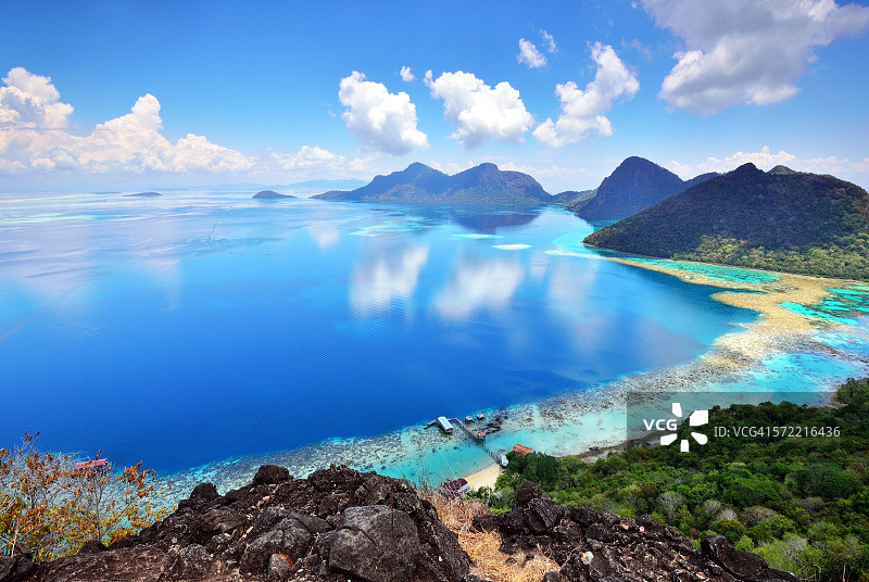 敦沙卡兰海洋公园博黑杜朗峰顶景色图片素材