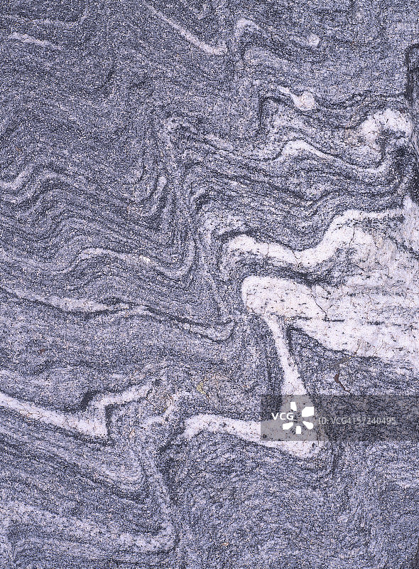 怀俄明州大提顿国家公园雪崩峡谷中的片麻岩条纹伟晶岩特写图片素材