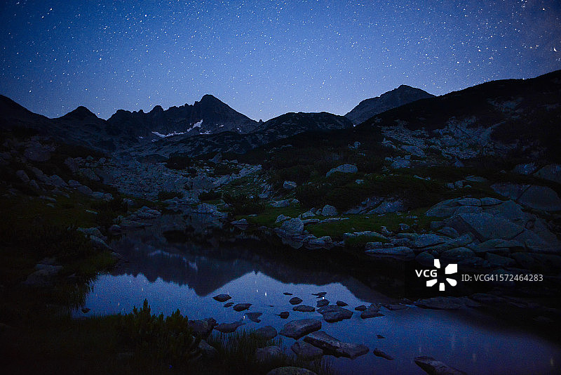 皮林山的星夜图片素材