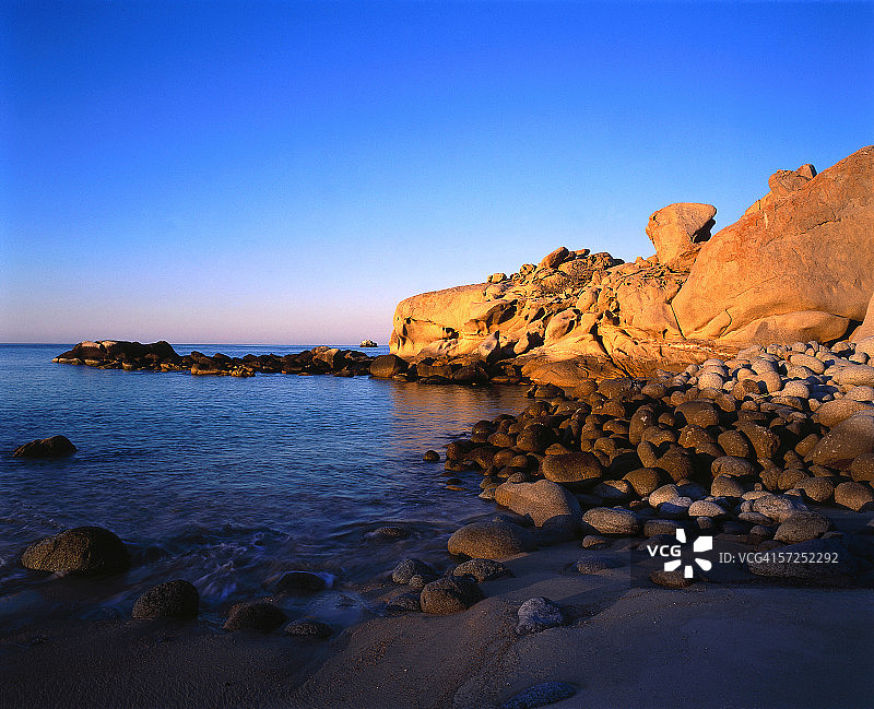 日出时分的洛斯弗莱莱斯海滩，巴哈图片素材