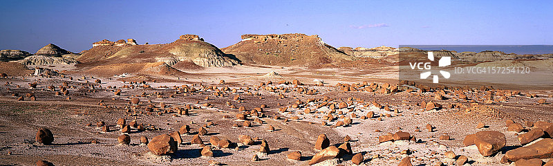 岩层下的巨石区，比斯蒂荒野区，新墨西哥州土地管理局图片素材