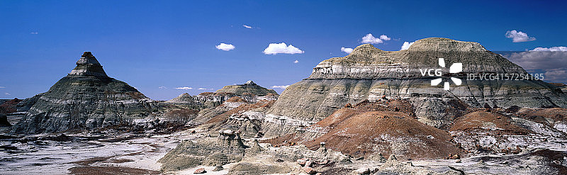 恶地砂岩孤峰细节图片素材