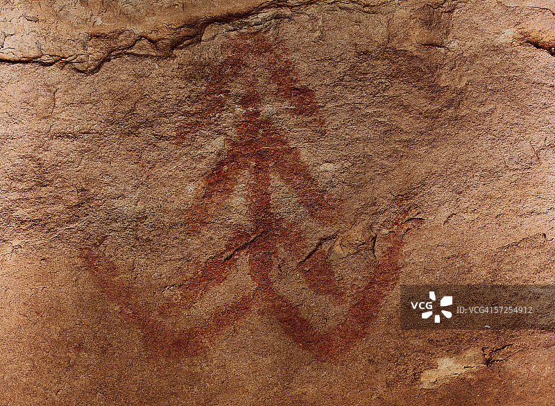 犹他州大峡谷原始地区的岩画细节图片素材