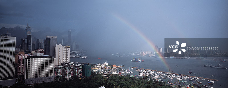 中国香港的彩虹图片素材
