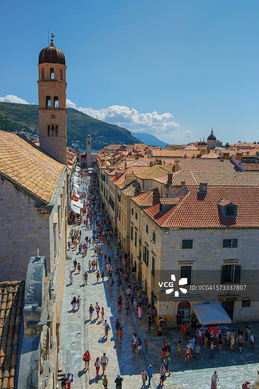 杜布罗夫尼克的斯特拉顿大街图片素材