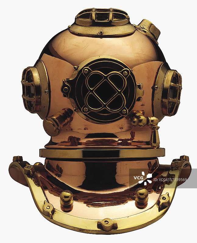 老式潜水头盔图片素材