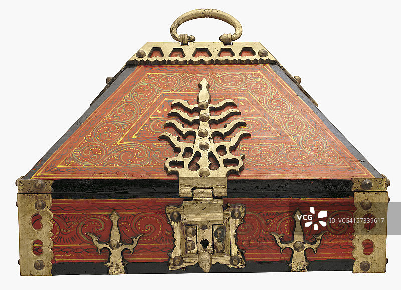 华丽的首饰盒特写图片素材