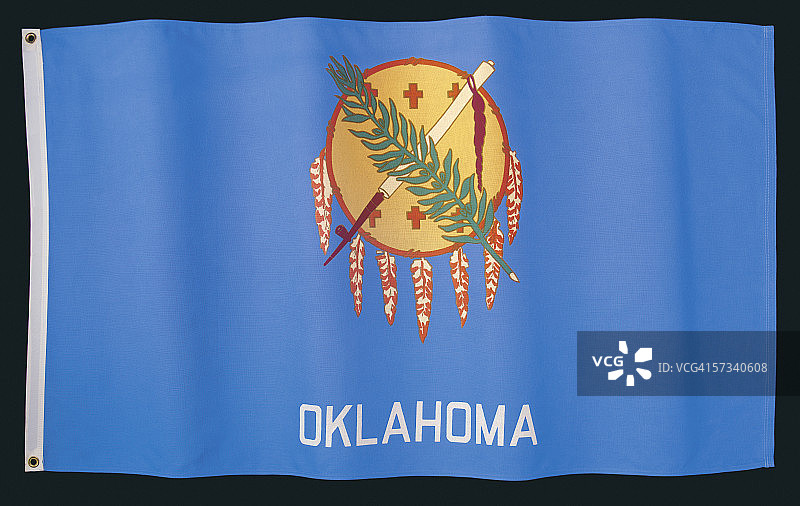 俄克拉何马州州旗图片素材
