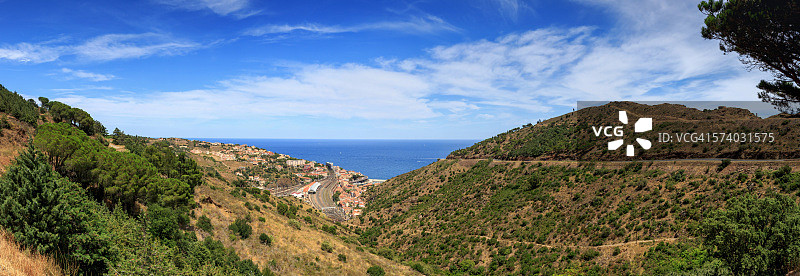 法国赛尔贝雷全景图片素材