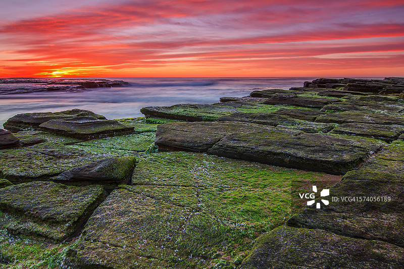 图里梅塔海滩的日出图片素材