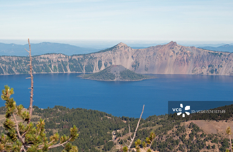 火山口湖图片素材