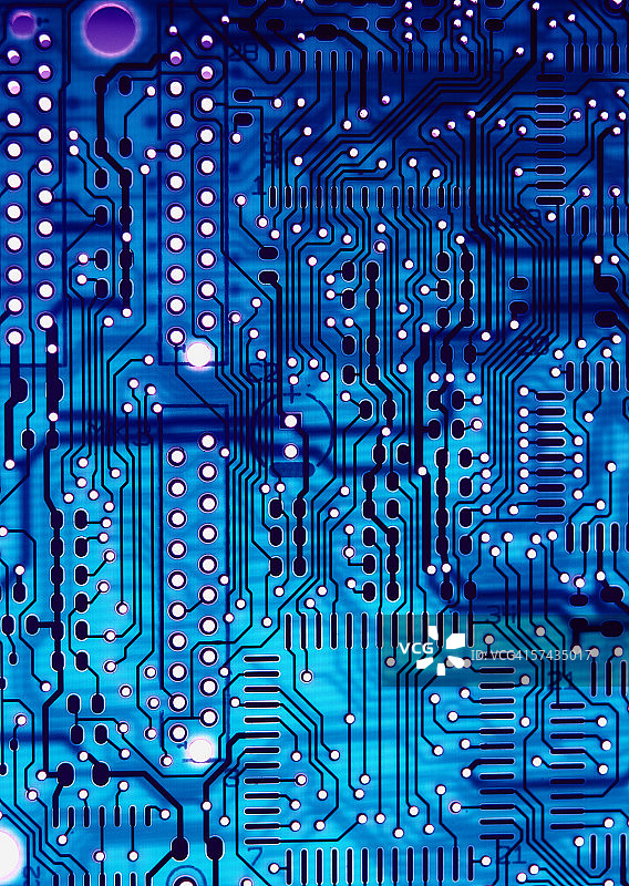 集成电路板电路特写图片素材