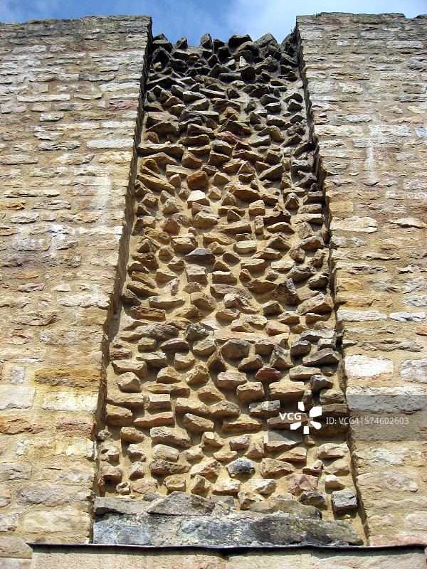 克吕尼修道院的石墙图片素材