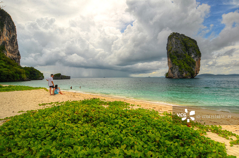甲米奥南的波达岛图片素材