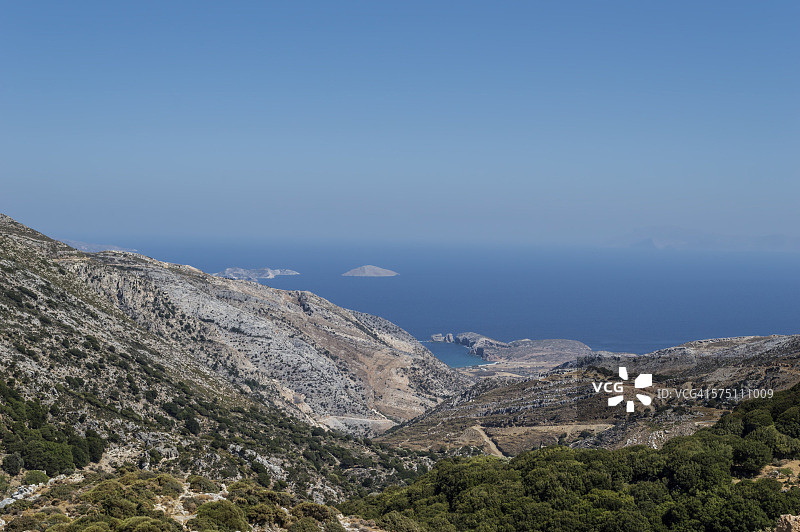 从纳克索斯山上看到的爱琴海图片素材