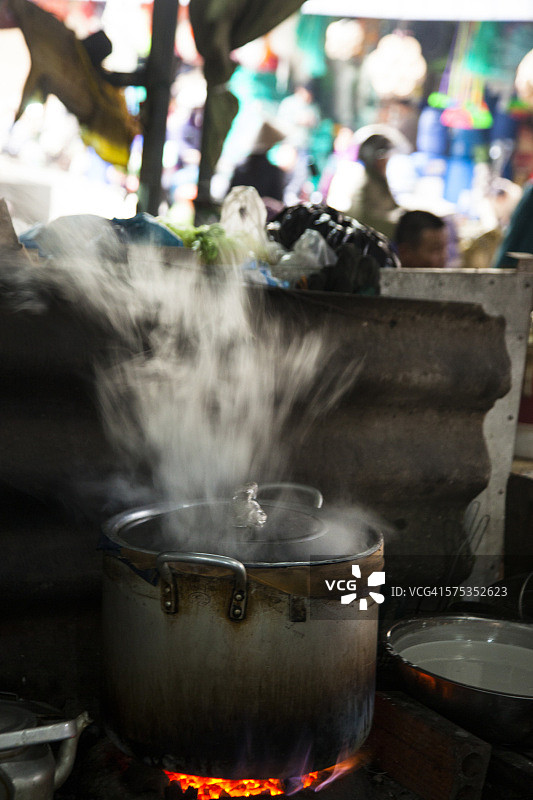 越南海防红河鱼市场图片素材