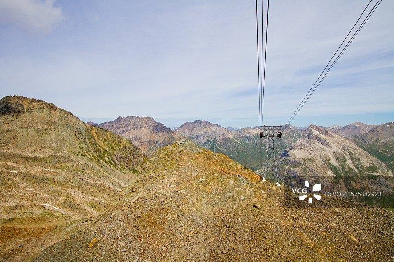 瑞士迪亚沃勒扎缆车图片素材