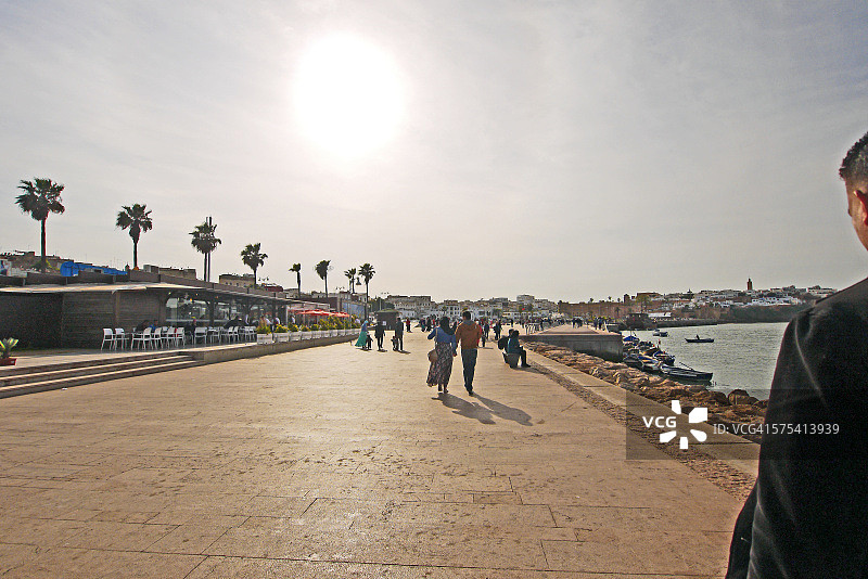 拉巴特海滨长廊图片素材