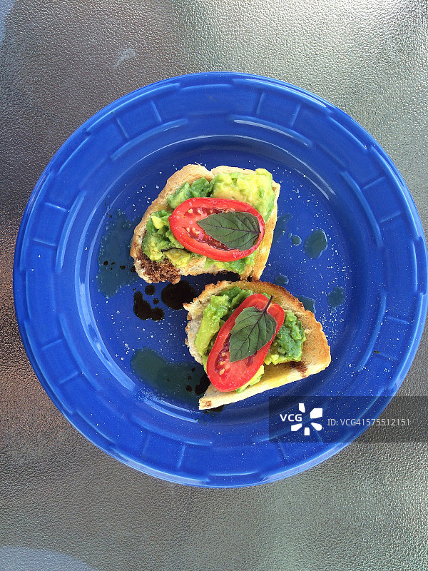 鳄梨吐司图片素材