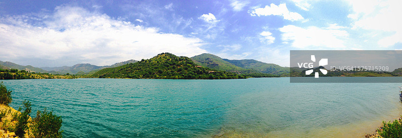 从坎普尔大坝看到的景色全景图片素材