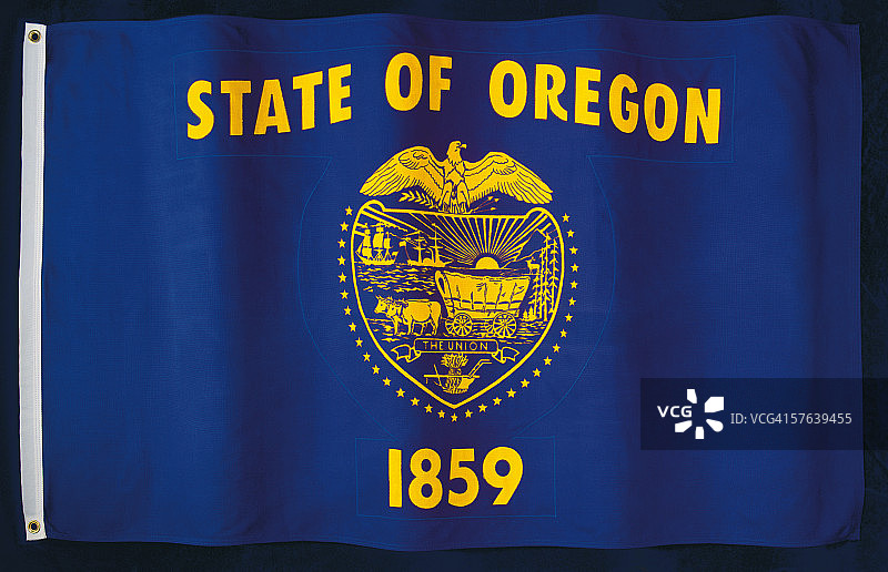 俄勒冈州州旗图片素材
