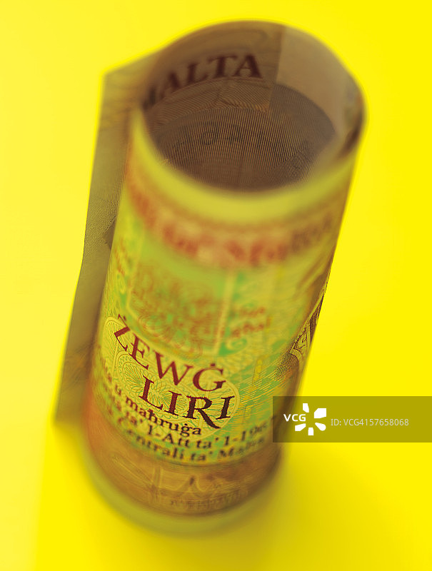 卷起来的纸币特写（已调色）图片素材