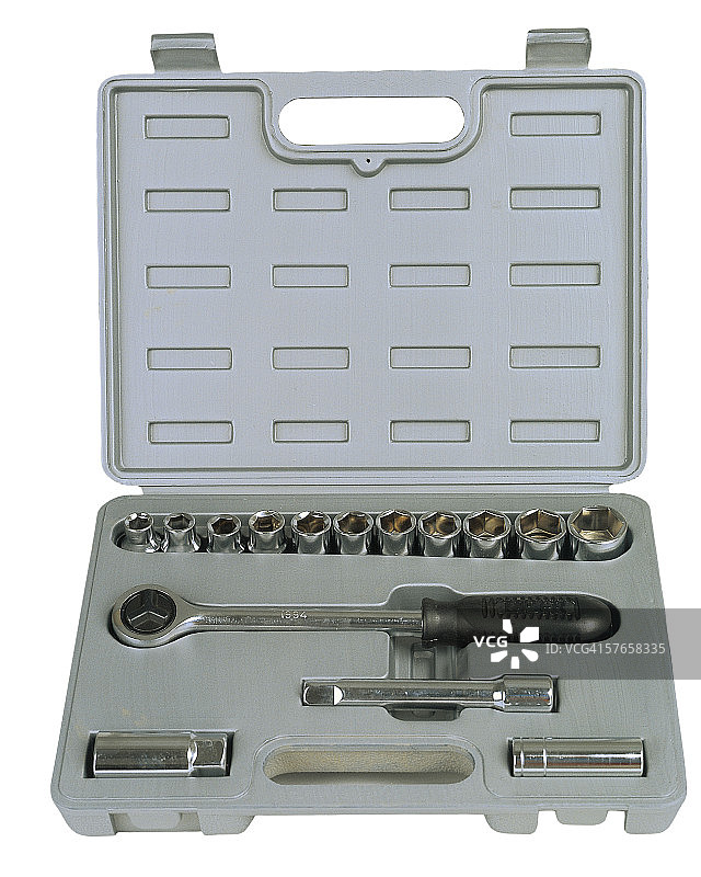 扳手和棘轮套装图片素材