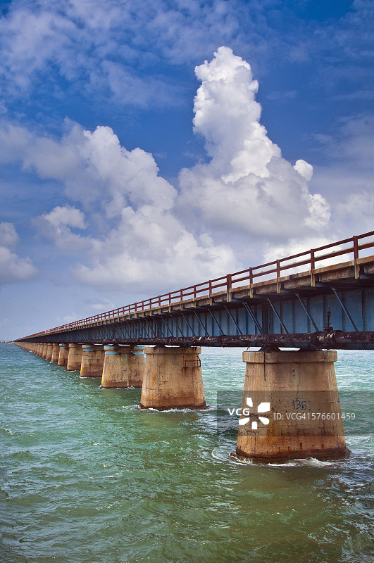 老七英里桥，马拉松，佛罗里达州图片素材