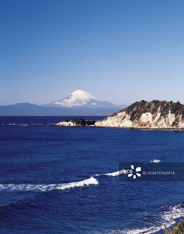 茅崎岬和富士山图片素材