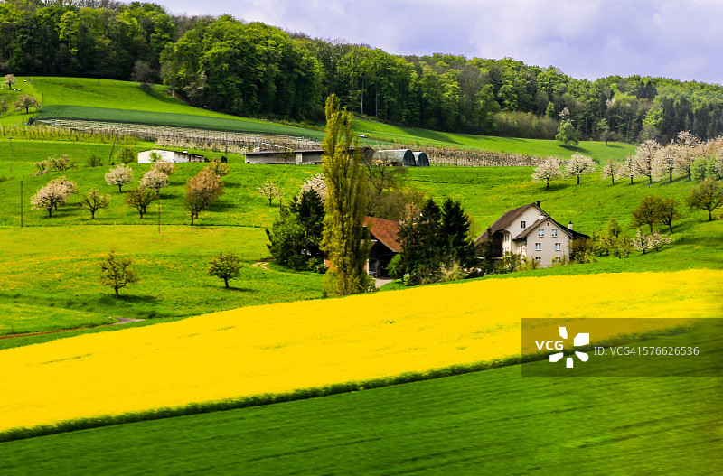 瑞士乡村风光图片素材