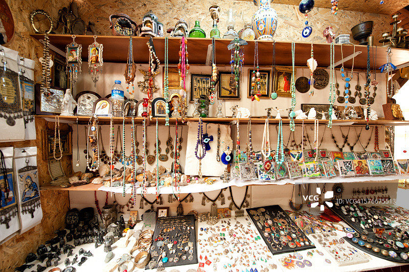希林斯街上的手工艺品店图片素材