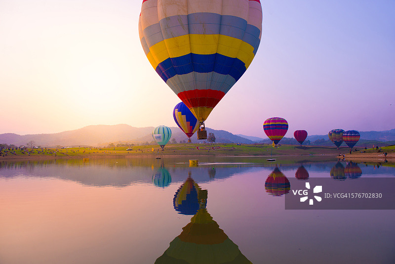 泰国清莱气球节图片素材