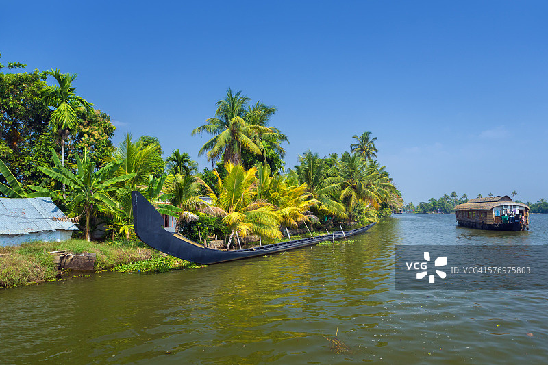 喀拉拉邦的蛇船景观图片素材