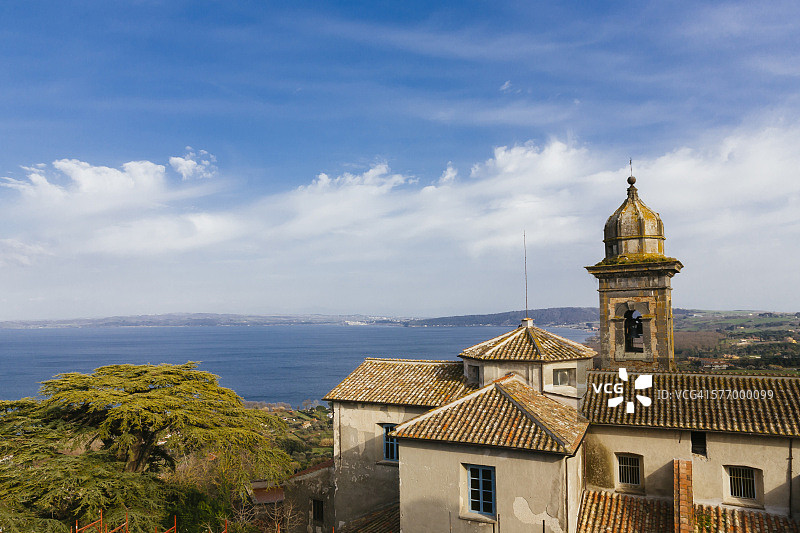 奥德斯卡尔奇城堡和布拉恰诺湖图片素材