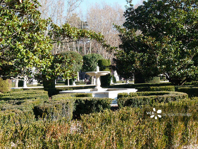 马德里王宫花园图片素材