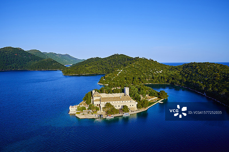 克罗地亚姆列特岛圣玛丽岛图片素材