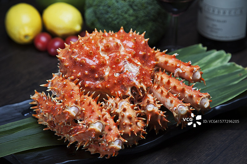 帝王蟹特写图片素材