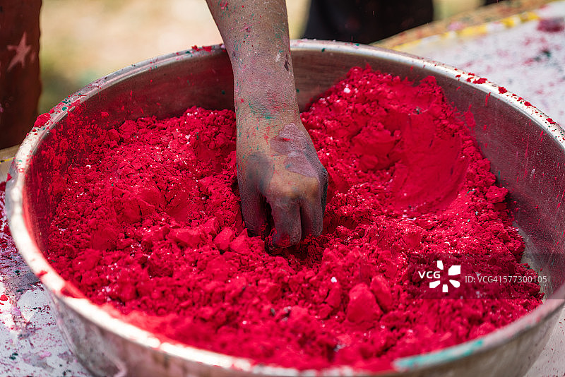 印度洒红节图片素材