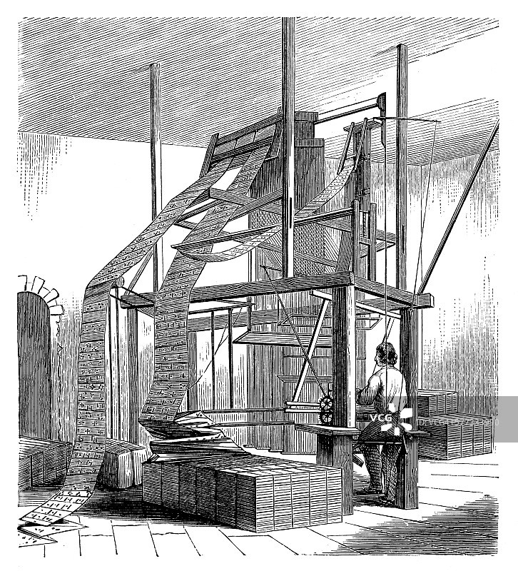 提花织布机图片素材